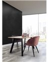 SILLA QUEEN VELVET ROSA