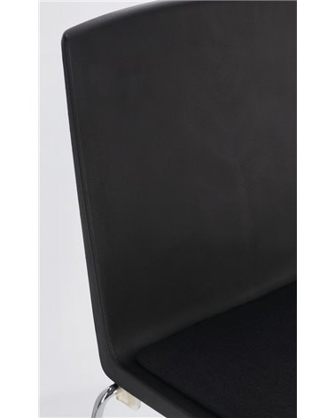 SILLA GIULIA CROMO-NEGRO