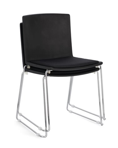 SILLA GIULIA CROMO-NEGRO