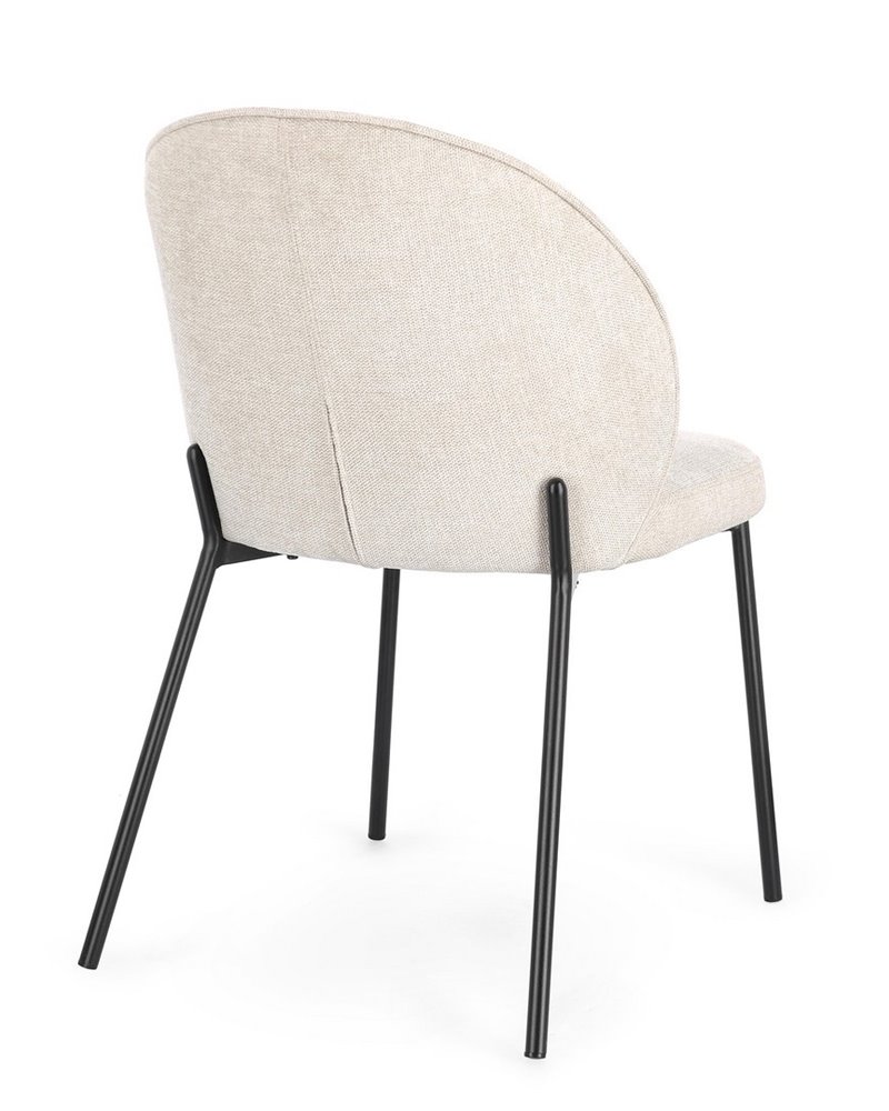 SILLA WENDY NEGRO-BEIGE