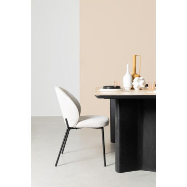 SILLA WENDY NEGRO-BEIGE