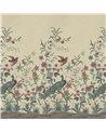 Peacock Toile Scene 1 Parchment PJD6013-03