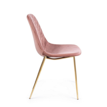 SILLA TERRY TERCIOPELO ROSA