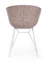 SILLA WARHOL BLANCO PU BEIGE VINTAGE
