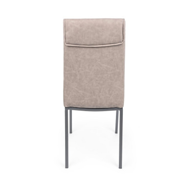 SILLA SOFIE PU ARCILLA