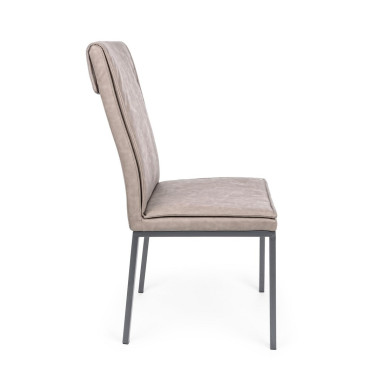 SILLA SOFIE PU ARCILLA