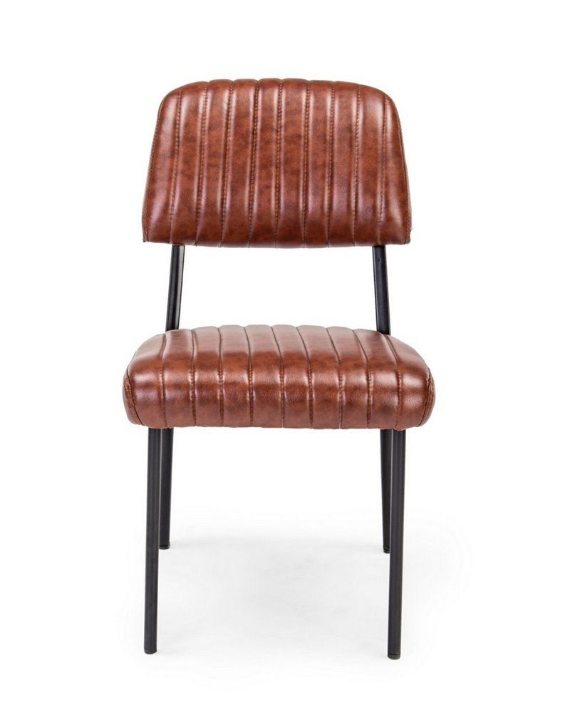 SILLA NELLY NARANJA OSCURO VINTAGE