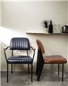 SILLA NELLY NARANJA OSCURO VINTAGE