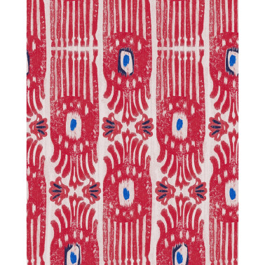 Ikat Raspberry Ripple WP20818