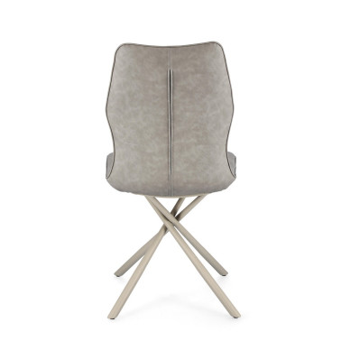 SILLA KEPLER PU GRIS PALOMA