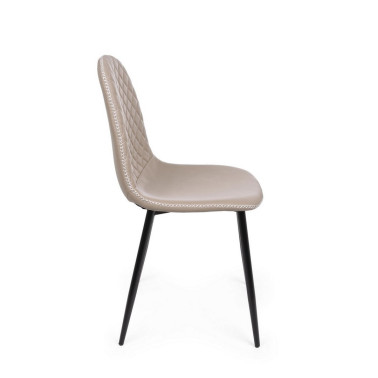 SILLA AMANDA PU VISÓN