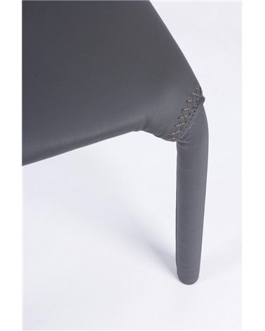 SILLA PATHOS PU GRIS