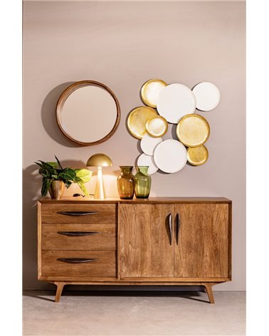 LÁMPARA DE SOBREMESA MODERN ORO H36.5
