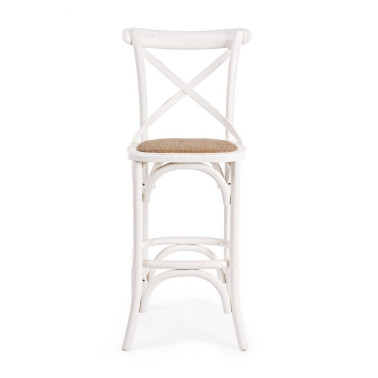 TABURETE BAR CROSS BLANCO