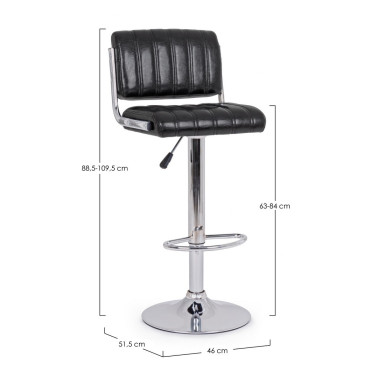 TABURETE BARCLAY NEGRO