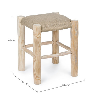TABURETE SARIKA CUAD H45