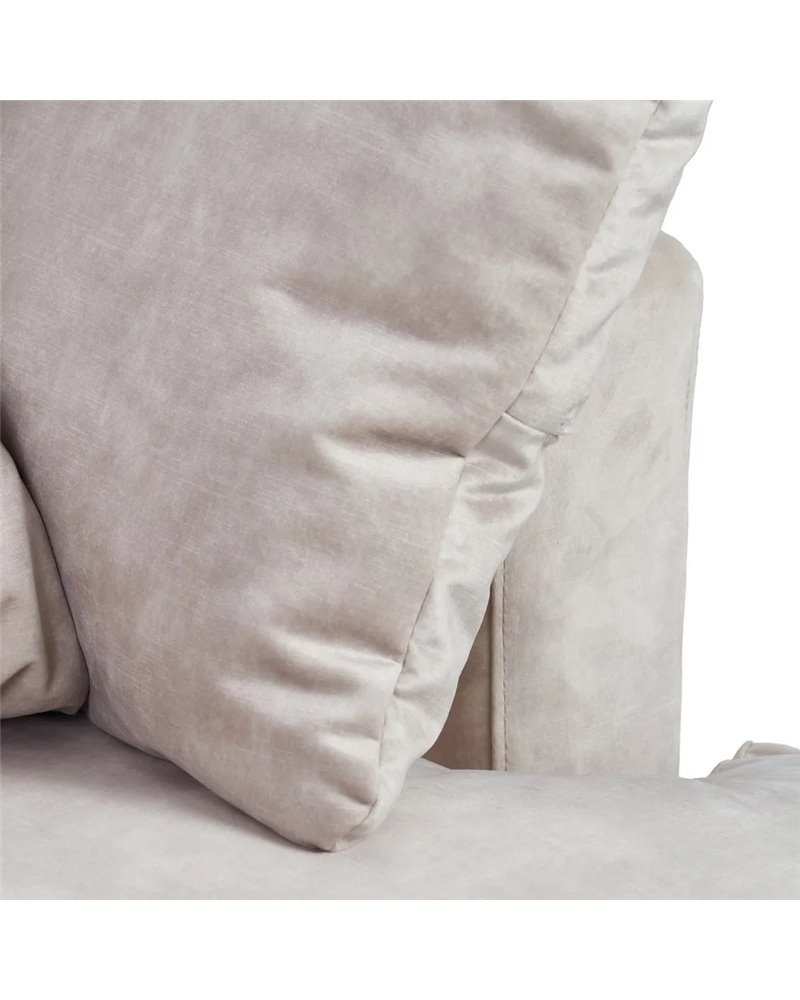 SOFÁ 2 PLAZAS BEIGE TEJIDO SALÓN 190 X 120 X 91 CM REF.605168