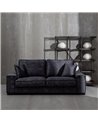 SOFÁ 3 PLAZAS GRIS OSCURO TEJIDO SALÓN 230 X 93 X 97 CM REF.605162