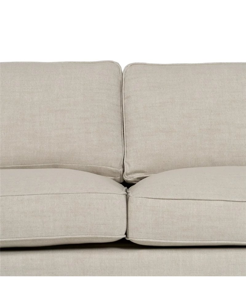 SOFÁ CHAISE LONGUE BEIGE TEJIDO SALÓN 253 X 160 X 93 CM REF.611006