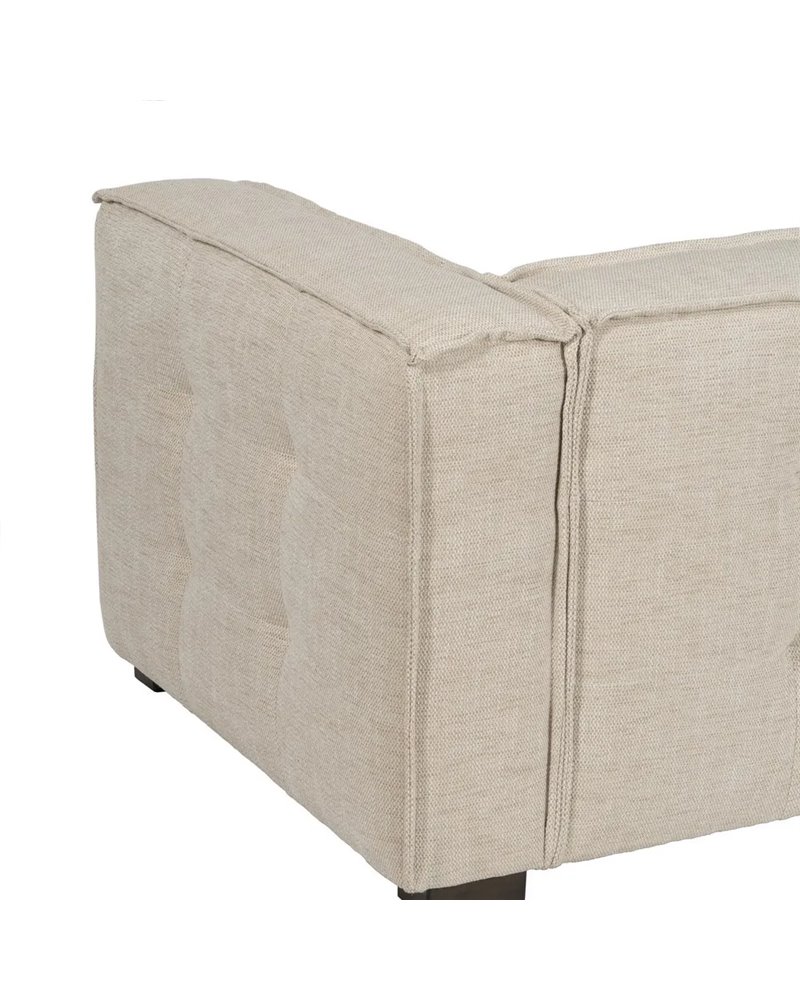 SOFÁ 2 PLAZAS BEIGE TEJIDO SALÓN 147 X 96 X 93 CM REF.611008