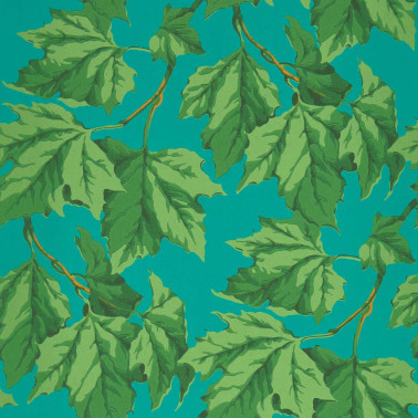 Dappled Leaf Emerald Teal HSRW113047