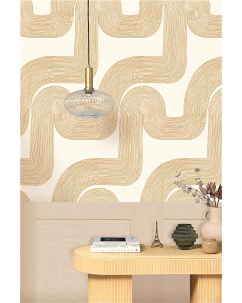 Curving Lines Beige S 104771005