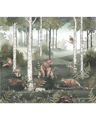 Wild Forest Mural 6943