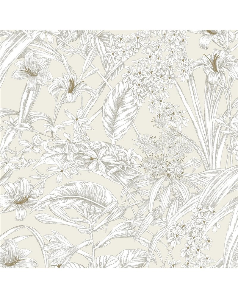 Orchid Conservatory Toile Beige Taupe RT7883