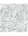 Orchid Conservatory Toile Blue Taupe RT7884