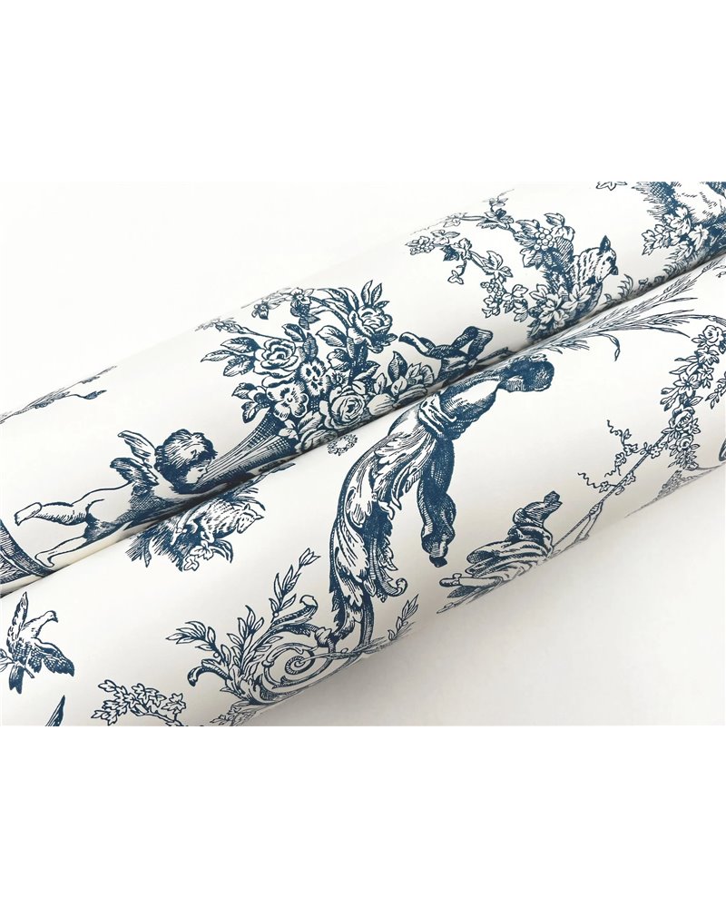 Old World Toile Blue White AT4241