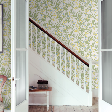 Bamboo Floral Blue Verditer...