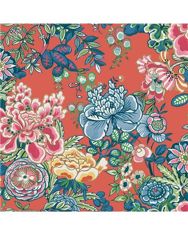 Peony Garden Coral T42018