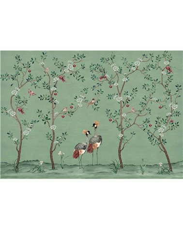 Crowned Crane Turquoise B00161