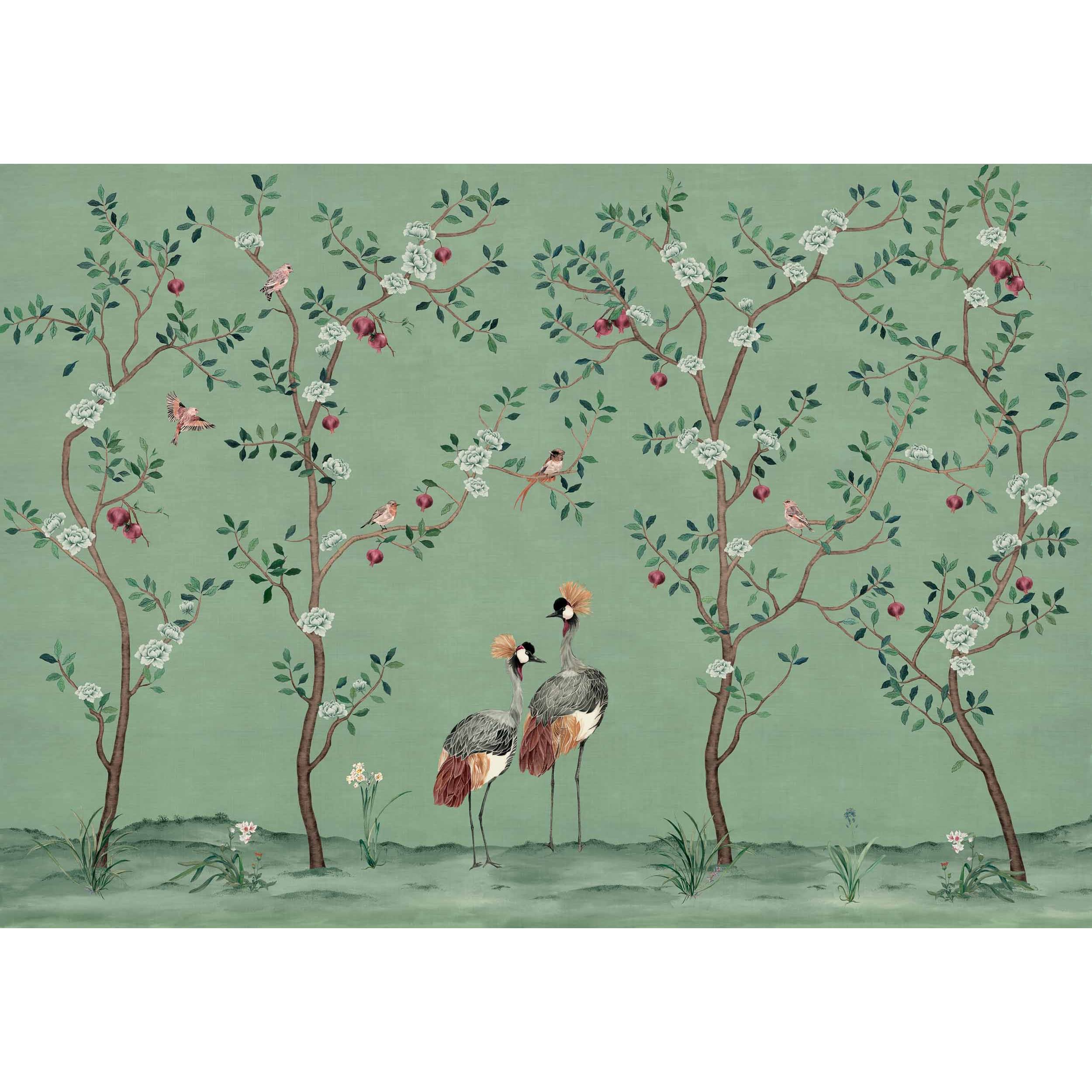Crowned Crane Turquoise B00161