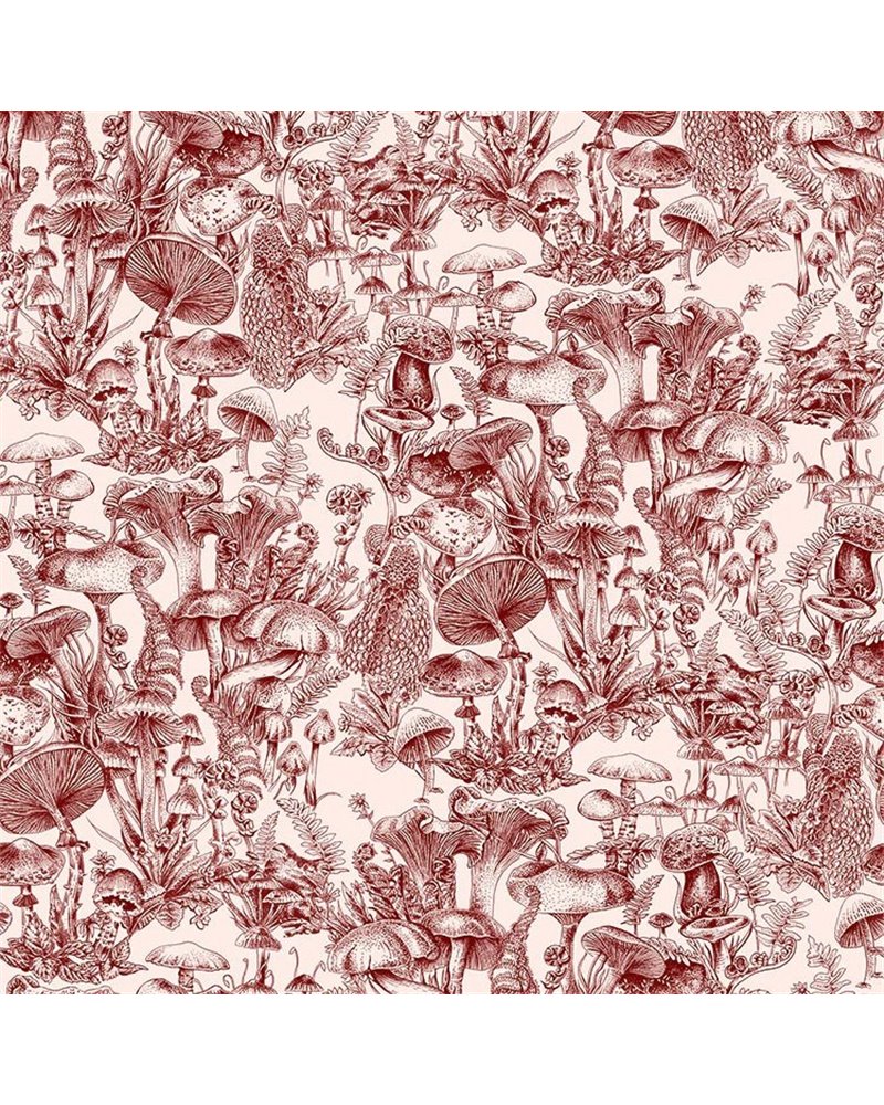 Fungi Forest Burgundy 122-1001