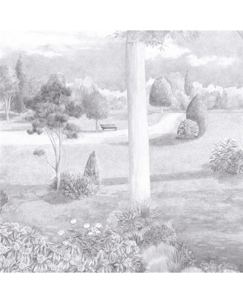 Jardin Public Noir Et Blanc DOM3003