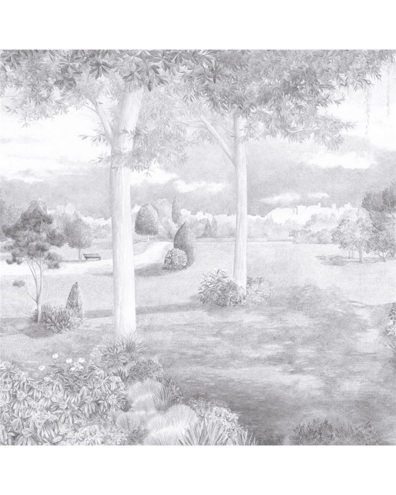 Jardin Public Noir Et Blanc DOM3003