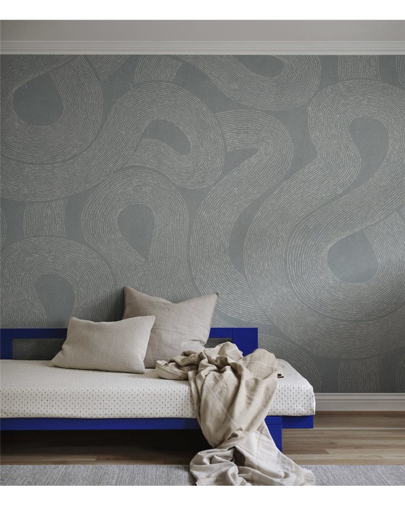 Zen Mural Misty Blue S10549