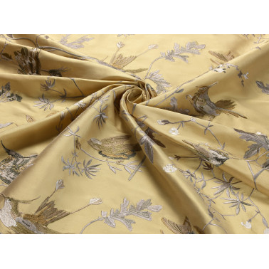Hummingbirds 100% Silk Gold...