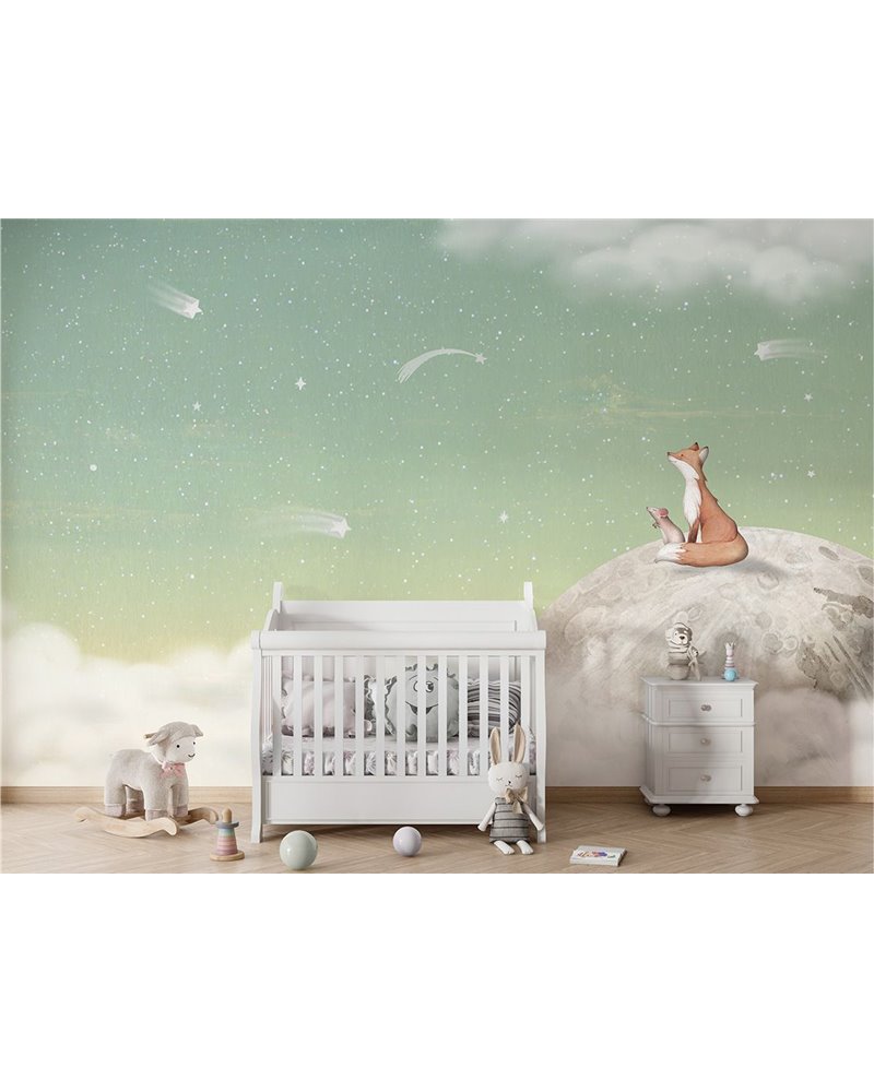 Fox on the Moon - Green W13902