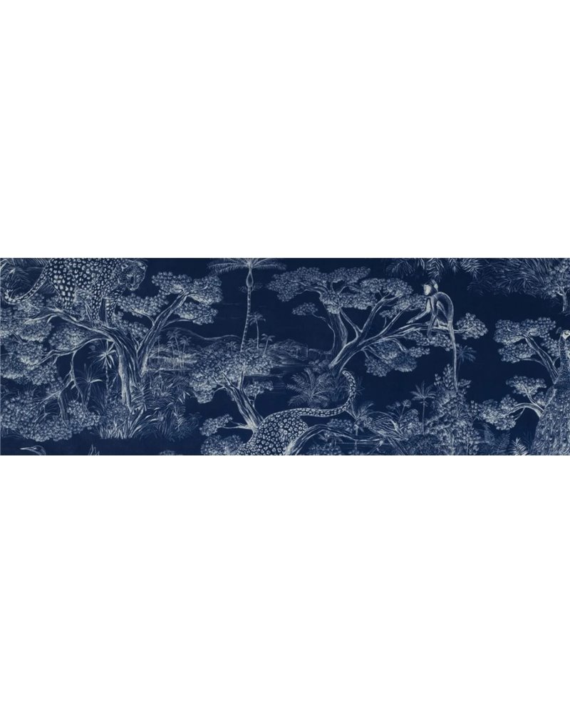 Animalia Velours Fond Bleu 2583901 Animalia Velours Fond Bleu 2583901