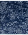 Animalia Velours Fond Bleu 2583901