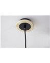 LÁMPARA TECHO VIDRIO ÁMBAR MARMOL.LED