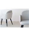 SET 2 SILLAS COMEDOR CON BRAZOS.GRIS.