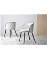 SET 2 SILLAS COMEDOR BEIGE Y NEGRO