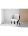 SET 2 SILLAS COMEDOR  BRAZOS. BEIGE TEJA