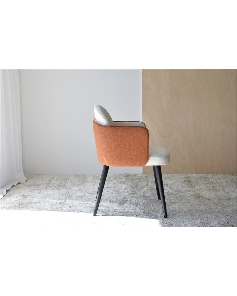 SET 2 SILLAS COMEDOR  BRAZOS. BEIGE TEJA