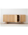APARADOR CURVA. ROBLE NATURAL,ARENA MATE