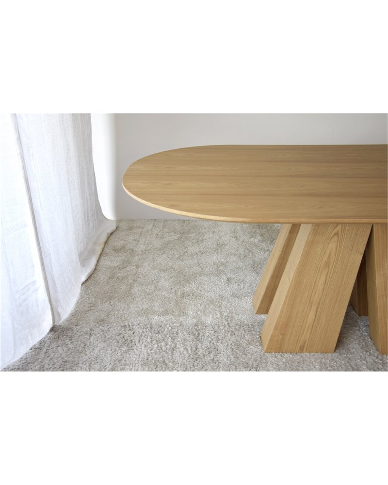 MESA COMEDOR ELBA. FRESNO NATURAL