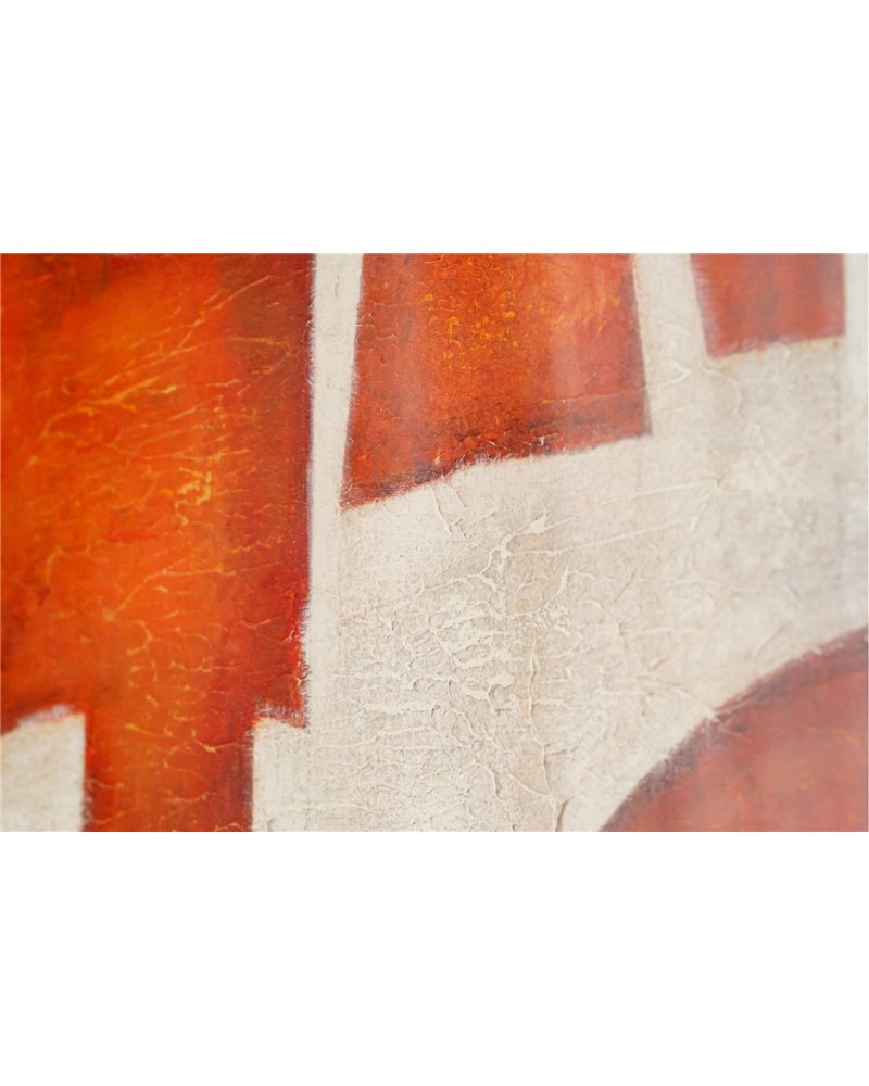 CUADRO PERSPECTIVA EN NARANJA OCRE N2